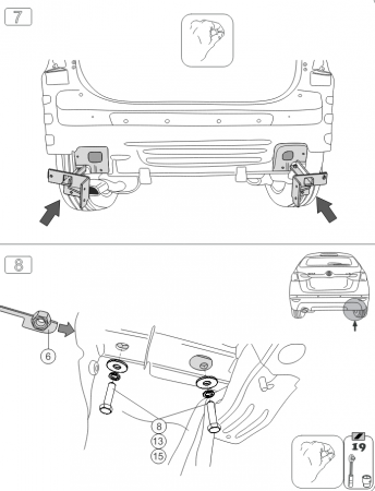 Фаркоп 9010-A Oris на Brilliance V5 2013-2017. Необходима подрезка бампера. Тип шара: A. Нагрузки: 1250/75 кг, масса фаркопа 17,3 кг (без электрики в комплекте) от магазина ФаркопРос